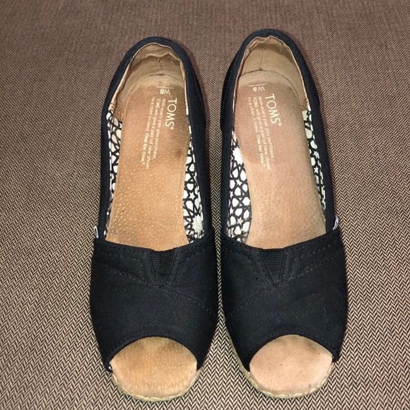 Toms black wedges - Picture 2 of 7